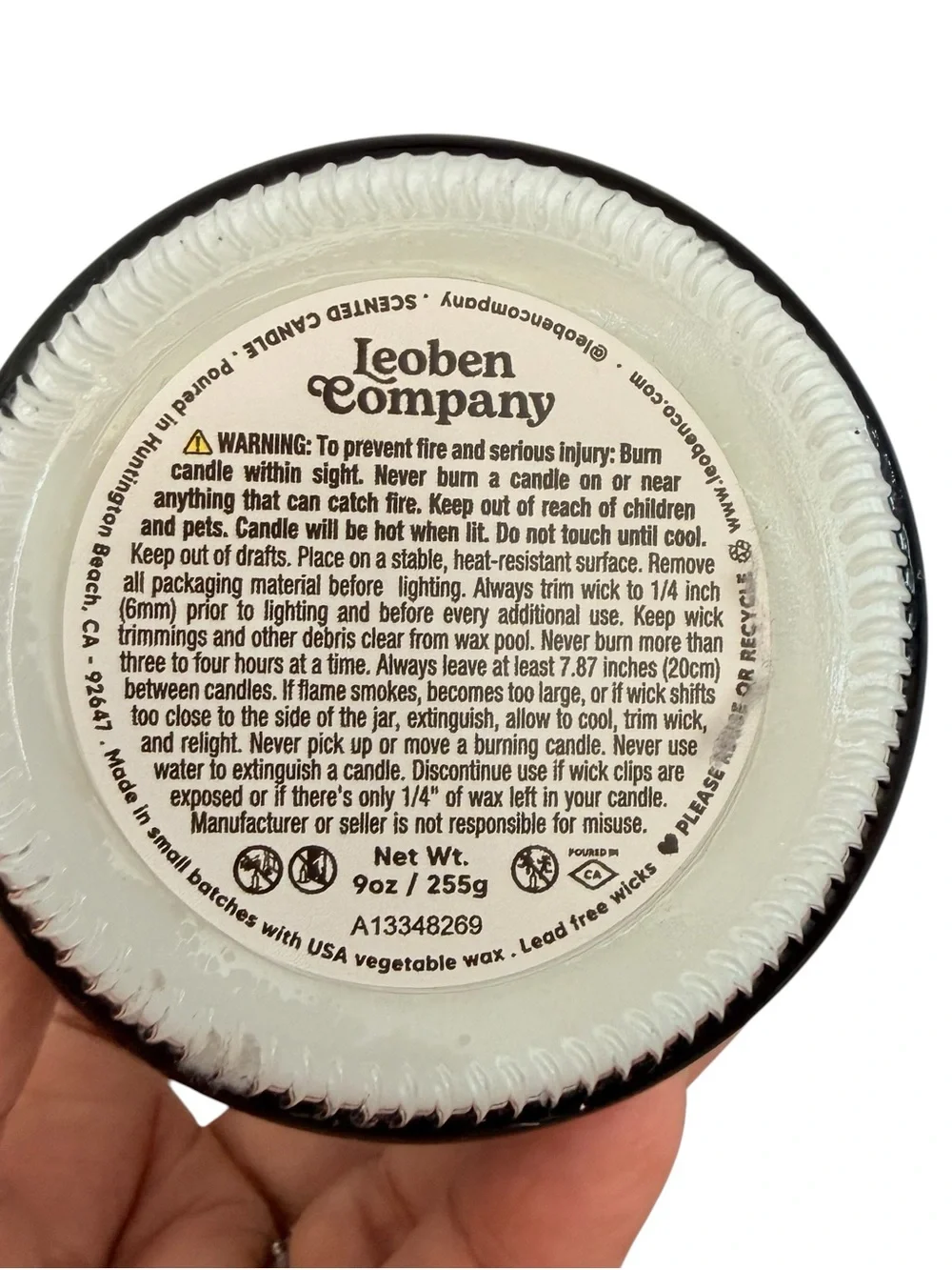 Leoben Company Haunted Atelier No. 07 Scented Candle Black Apothecary Candle